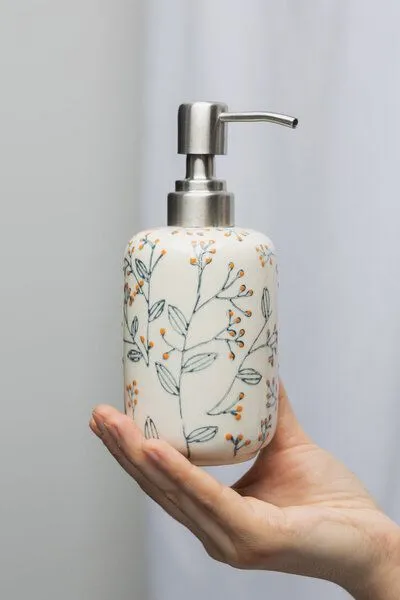 Tranquillo Seifenspender ROMANTIC - blau – Produktbild 4 von 6