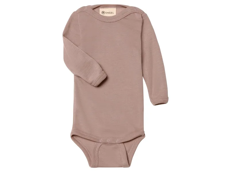 Engel natur Engel Natur Baby Body langarm dusty rose Gr. 50/56, Rot, – Produktbild 1 von 1
