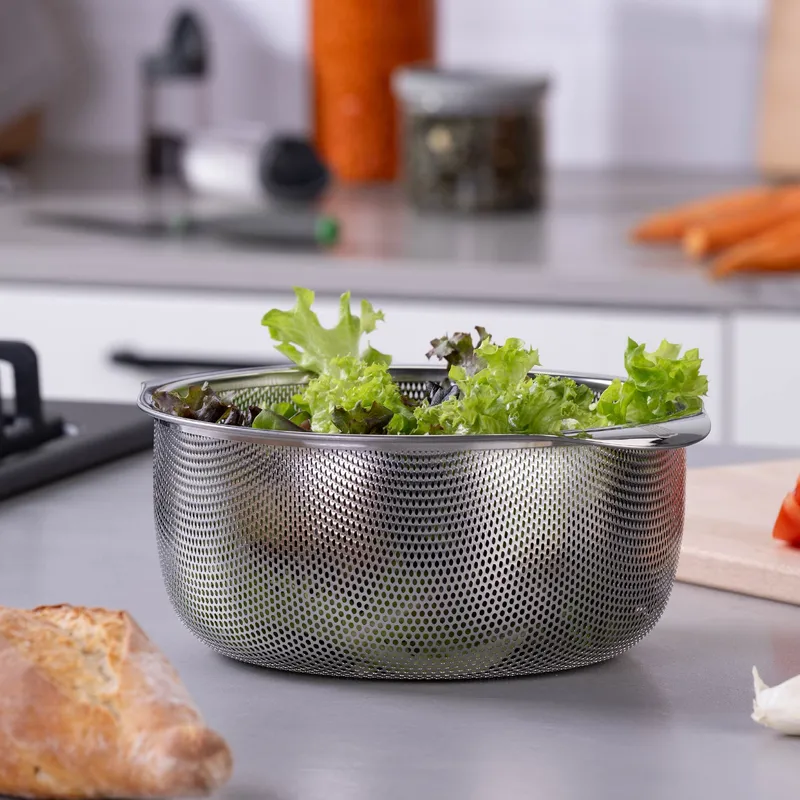 Chefkoch trifft Fackelmann Chefkoch trifft Fackelmann Sieb, Edelstahl, Ø20cm – Produktbild 2 von 2