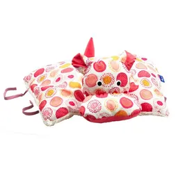 Flosinn Flosinn Kuscheltierkissen Nilpferd mit Teddyplüsch aus Baumwolle mit Schurwollfüllung – Produktbild 1 von 1