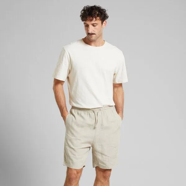 Dedicated DEDICATED Shorts VEJLE Linen, Beige, – Produktbild 1 von 3