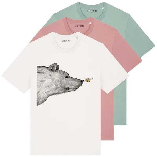 LIGARTI LIGARTI T-shirt - Die Begegnung, Altrosa, – Produktbild 2 von 3
