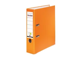 Falken 20 Falken Ordner "Vegan", mit Einsteckschild, 230 g/m², DIN A4, RB 80 mm, orange – Produktbild 1 von 1