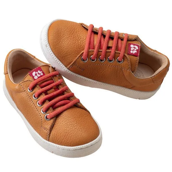 Pololo Pololo Sneaker aus pflanzlich gegerbtem Leder - 34, Orange, – Produktbild 2 von 4
