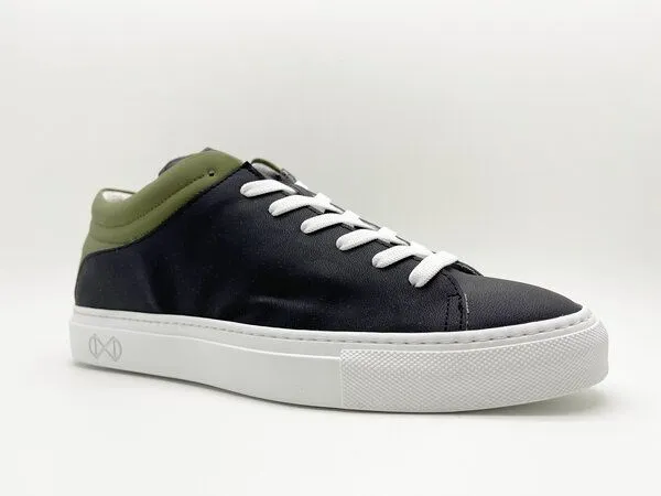 nat-2 Veganer Sneaker "nat-2 Sleek Low Fruits" aus upcycled Orangen- und Kaktusresten, Black cactus (schwarz), – Produktbild 2 von 4