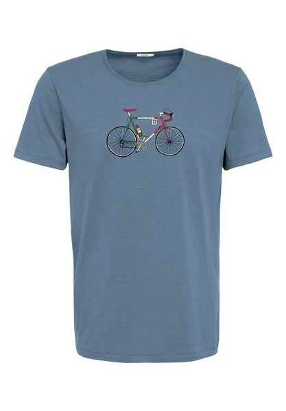 GreenBomb GREENBOMB Bike Enzo Spice - Sportliches T-Shirt aus Bio-Baumwolle / hochwertiger Print / GOTS / Fair & Vegan, Blau (), – Produktbild 1 von 4