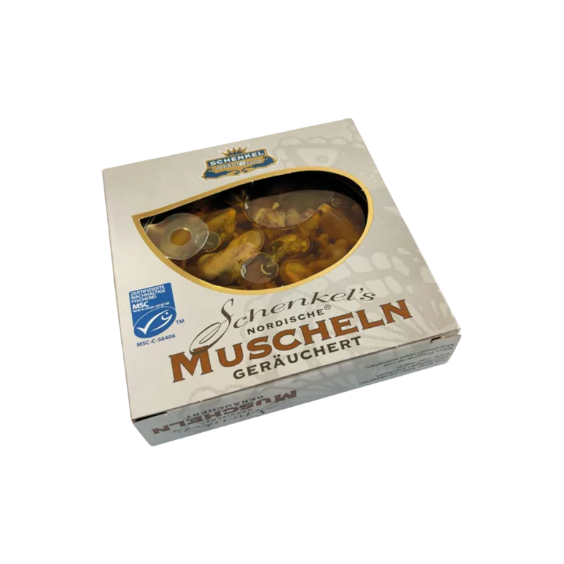 Schenkel Schenkel MSC Nordische Muscheln geräuchert, 78 Gramm (Abtropfgewicht) – Produktbild 1 von 1