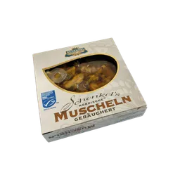 Schenkel Schenkel MSC Nordische Muscheln geräuchert, 78 Gramm (Abtropfgewicht) – Produktbild 1 von 1