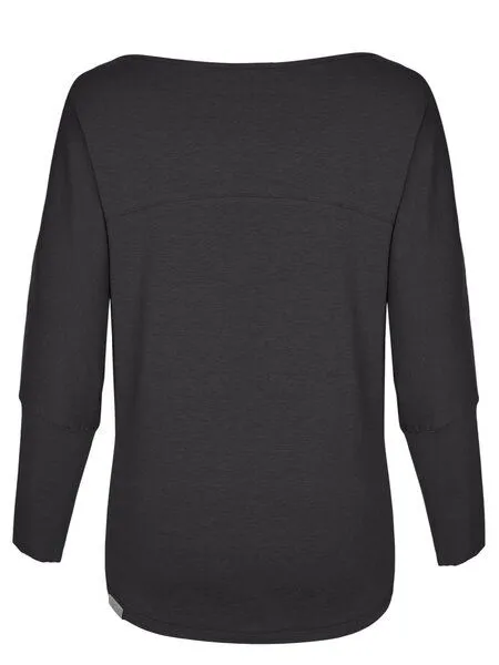 nice to meet me nice to meet me Cover Up – Longsleeve aus TENCEL Lyocell und Bio-Baumwolle, Dark grey, – Produktbild 2 von 3