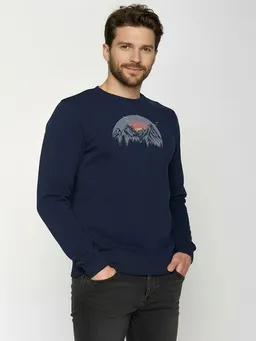 GreenBomb GREENBOMB Peak Circle Wild - Gemütliches Sweatshirt aus Bio-Baumwolle / hochwertiger Print / GOTS / Fair & Vegan – Produktbild 1 von 1