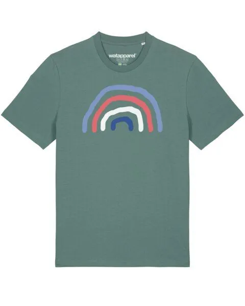 watapparel watapparel T-Shirt Unisex Regenbogen, Green bay, – Produktbild 1 von 4