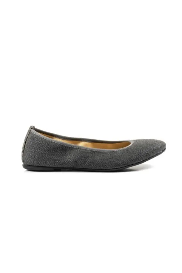 Risorse Future Risorse Future Damen vegan Ballerina Cenerentola Anthrazit, Silber, – Produktbild 2 von 2