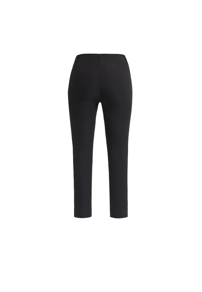 LAURIE LAURIE Damen vegan Hose Elizabeth Slim Crop Schwarz, Schwarz, – Produktbild 2 von 2