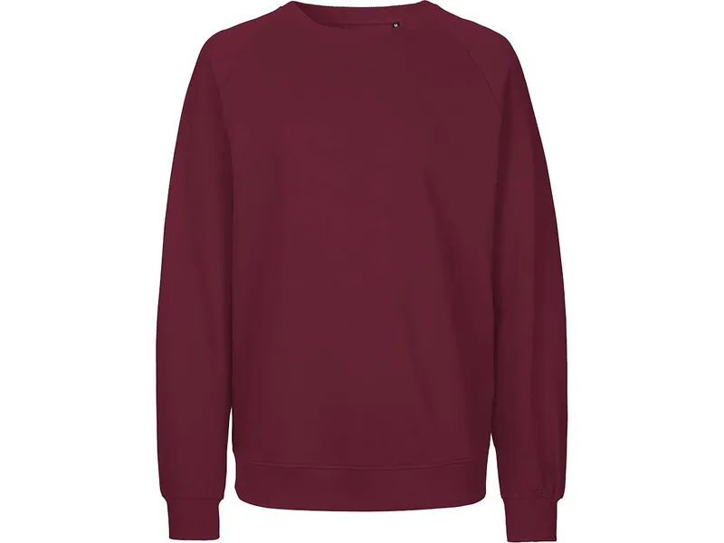 Neutral Neutral Bio-Unisex-Sweatshirt 'Tiger Cotton' mit gebürstetem Fleece, bordeaux, Gr. M – Produktbild 1 von 1
