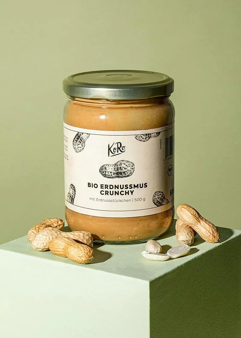 KoRo Crunchy Bio Erdnussmus 500 g – Produktbild 2 von 5