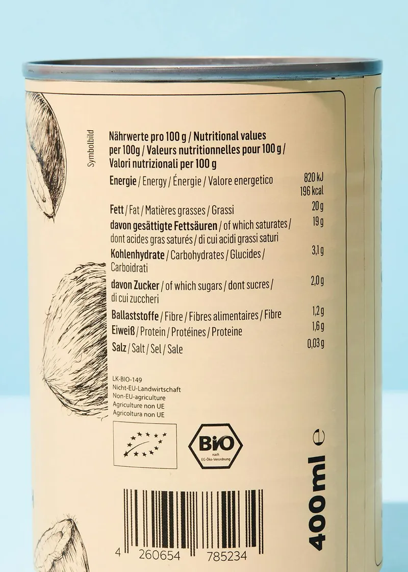 KoRo Bio Kokosmilch 12 x 400 ml – Produktbild 4 von 5