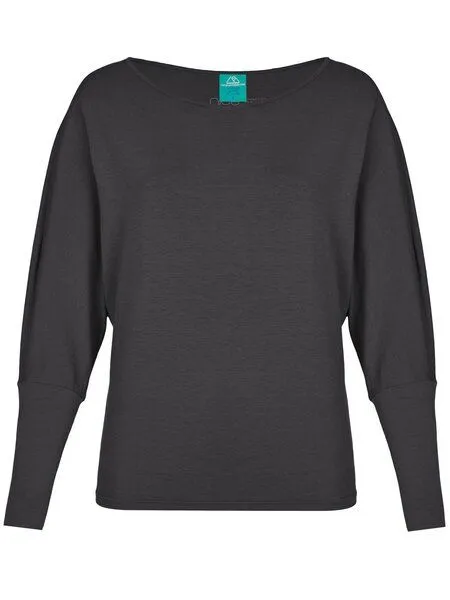 nice to meet me nice to meet me Cover Up – Longsleeve aus TENCEL Lyocell und Bio-Baumwolle, Dark grey, – Produktbild 1 von 3