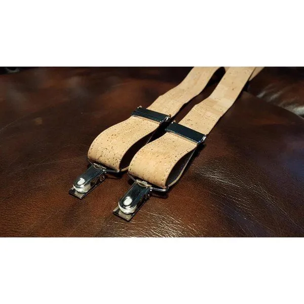 Kork-Deko Kork-Deko Y-Hosenträger aus Kork - Beige – Produktbild 3 von 6
