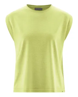 HempAge Hempage Damen vegan Ärmelloses T-Shirt Lind Grün – Produktbild 1 von 1