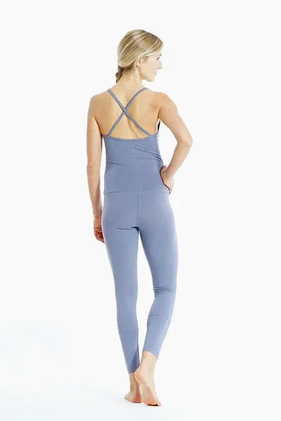 YOIQI YOIQI Yoga Einteiler Jumpsuit aus biologischer Baumwolle, Blue granit(blau), – Produktbild 2 von 2