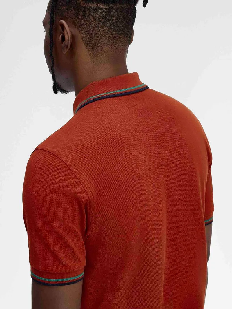 Fred Perry Fred Perry Polo Twin Tipped M3600 Rot - Größe S, Rot, – Produktbild 5 von 5