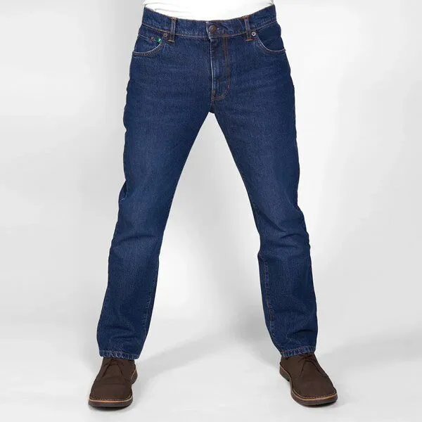fairjeans fairjeans REGULAR WAVES 100, mittelblaue Jeans aus 100% Bio-Baumwolle ohne Elasthan – Produktbild 1 von 4