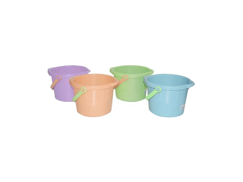 Spielstabil Spielstabil Eimer pastell 17 x 11,5 x 17,5 cm, Mehrfarbig, – Produktbild 1 von 1