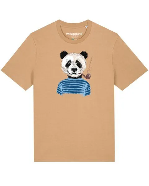 watapparel watapparel T-Shirt Unisex Panda, Latte, – Produktbild 1 von 4