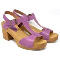 Grünbein Shoes Grünbein Shoes Holzclog-Sandalette Amy, Lila, – Produktbild 1 von 1