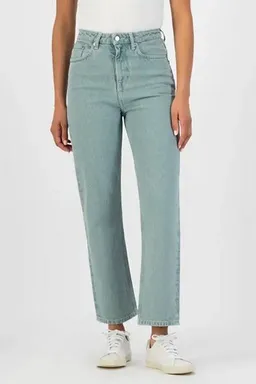 MUD Jeans MUD Jeans Relax Rose Cropped Jeans verwaschenes türkis – Produktbild 1 von 1