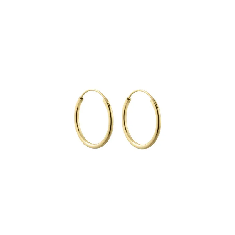 Design Letters DL Hula Hoops 18mm vergoldet (set of 2 pcs) – Produktbild 1 von 1