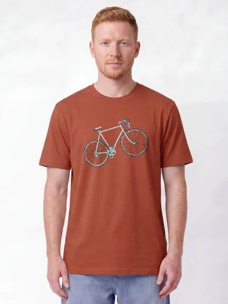 watapparel watapparel T-Shirt Unisex Pencil Bike, Heritage brown, – Produktbild 2 von 2