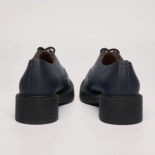 AGAZI AGAZI HELEN plant-based leather loafers, Navy blue, – Produktbild 1 von 4