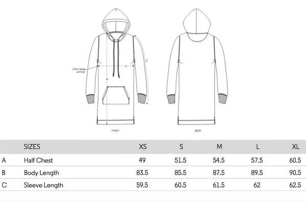 University of Soul University of Soul Damen Hoodiekleid aus Bio-Baumwolle "Saidy", Mittelgrau meliert, – Produktbild 2 von 2