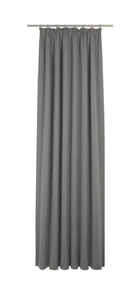 Nature by Adam Nature by Adam Vorhang aus 100% Bio-Baumwolle - Made in Germany - Uni Collection light, Dunkelgrau, – Produktbild 3 von 7