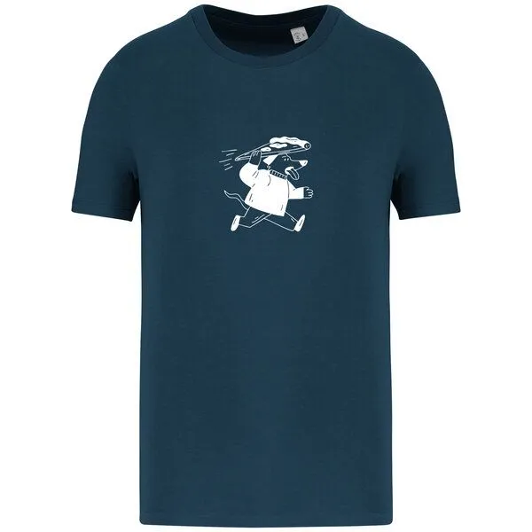 Greenspired Greenspired Basic Bio T-Shirt Pizzadog Nr. 4 ( 155g/m² XXS - 5 XL, Taubenblau, – Produktbild 1 von 1