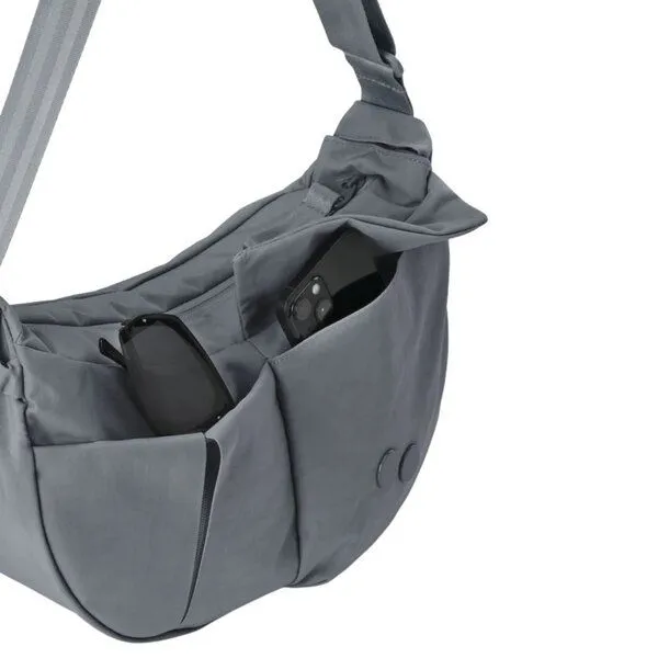 PINQPONQ PINQPONQ Crossbody Bag Krumm Medium, Crinkle grey, – Produktbild 1 von 4