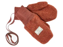 Pickapooh Pickapooh Baby und Kinder Fäustlinge Bio-Schurwolle Fleece redwood Gr.2 (bis 2 Jahre) mit Daumen – Produktbild 1 von 1
