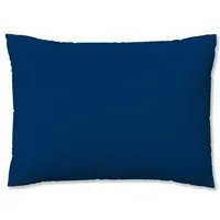 Schlafgut Schlafgut Kissenbezug Knitted Jersey - 95% Biobaumwolle, 5% Elasthan - uni, Blue deep, – Produktbild 1 von 1