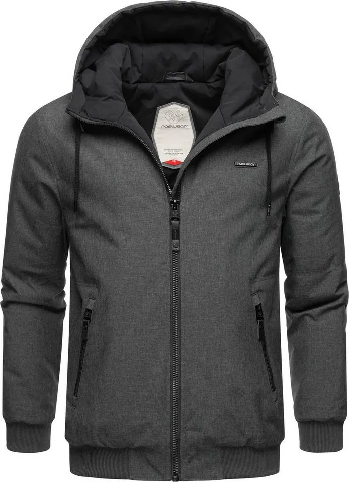 ragwear ragwear Winterjacke Stewie wasserdichte Herren Outdoorjacke mit großer Kapuze, Schwarz, – Produktbild 2 von 3