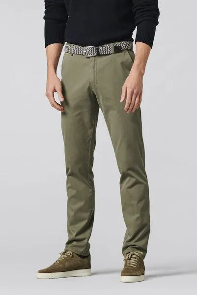 Meyer MEYER Fairtrade Baumwollchino, Grün (oliv), – Produktbild 1 von 4
