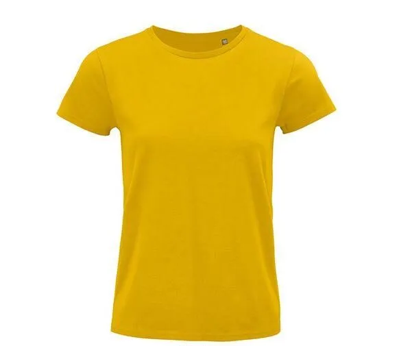 Sol's Sol's Damen T-Shirt Kurzarm Rundhals in 20 verschiedenen Farben aus Bio - Baumwolle, Gold, – Produktbild 1 von 4