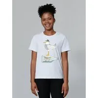 watapparel watapparel T-Shirt Frauen Möwe mit Hut, Cool heather grey, – Produktbild 1 von 1