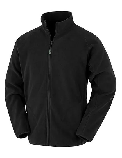 Result Genuine Recycled Result Genuine Recycled Recycelte Unisex leichte Fleecejacke Übergangsjacke Berufsbekleidung 5 Farben, Schwarz, – Produktbild 2 von 3