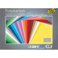 folia folia Fotokarton, 300 g/m², sortierte Farben, 25 x 35 cm ,25 Bogen – Produktbild 1 von 1