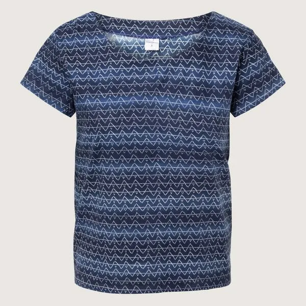 Frija Omina Frija Omina Sommer-Shirt Coube, Zick-zack (blau), – Produktbild 1 von 1