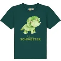 watabout kids watabout.kids T-Shirt Kinder Dinosaurier 01 Kleine Schwester, Glazed green, – Produktbild 1 von 1