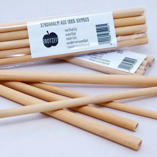 Brotzeit Brotzeit Bambus Strohhalme, wiederverwendbar – Produktbild 1 von 3