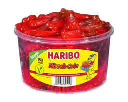 Haribo Haribo Süßigkeit, Haribo Kirsch Cola Fruchtgummiflaschen Veggie zweifarbig 1350g – Produktbild 1 von 1