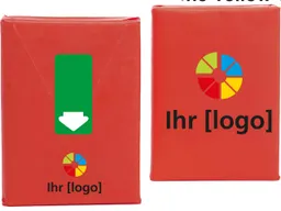 Taschentücher in FSC-Papierverpackung inkl. Aufdruck, Etikett grün – Produktbild 1 von 1